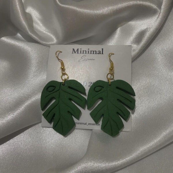 Monstera Leaf Earring